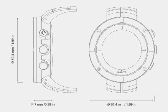 Размеры часов Suunto Kailash